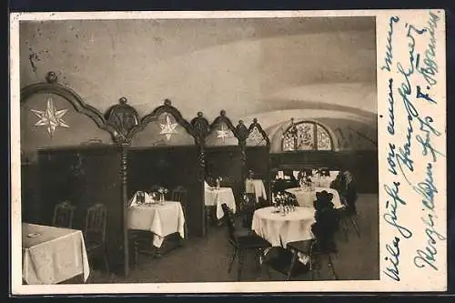 AK Bad Kissingen, Restaurant Schlosskeller, Innenansicht