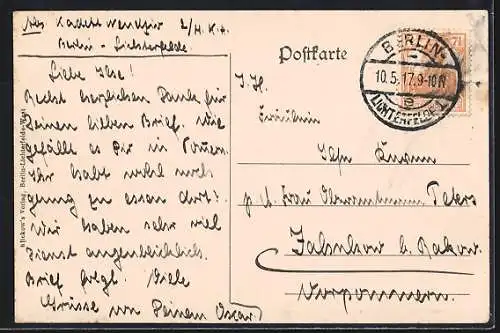 AK Berlin-Lichterfelde, Vorparade der Haupt-Kadetten-Anstalt