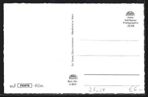 AK Nordheim /Main, Ortsansicht mit Weinreben