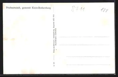 AK Prichsenstadt / Ufr., Ansicht vom Freihof