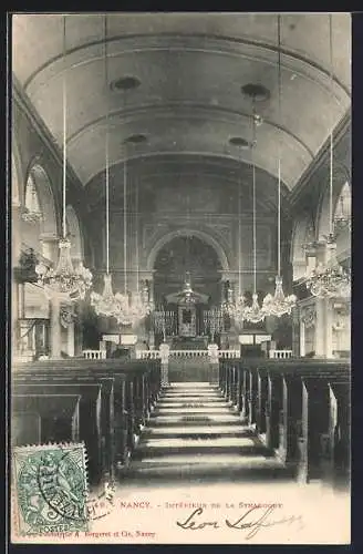 AK Nancy, Intérieur de la Synagogue