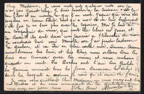 AK Landau i.d. Pfalz, Synagoge, davor Litfasssäule