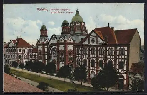 AK Ujvidék, Blick auf die Synagoge