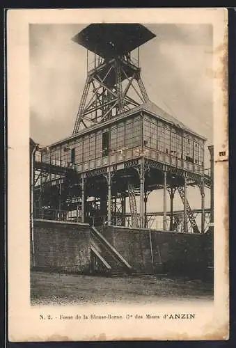 AK Anzin, Fosse de la Bleuse-Borne, Cie. des Mines