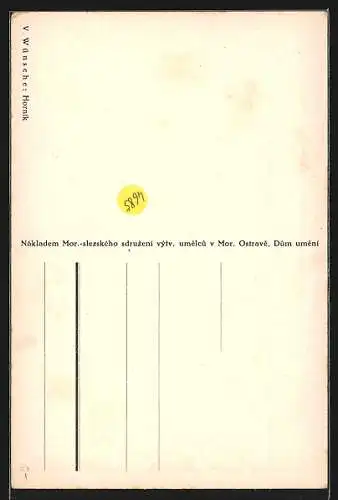 Künstler-AK Bergmann mit einer Grubenlampe