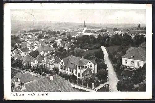 AK Hollabrunn, Gesamtansicht mit zentraler Kirche