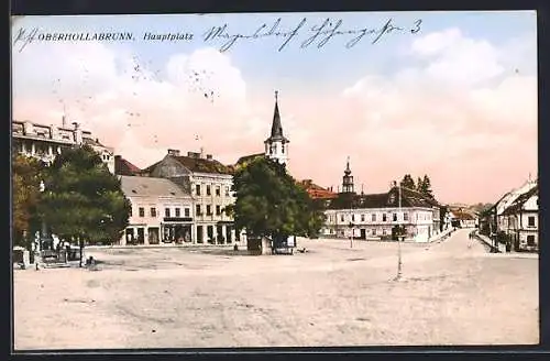 AK Oberhollabrunn, Partie am Hauptplatz