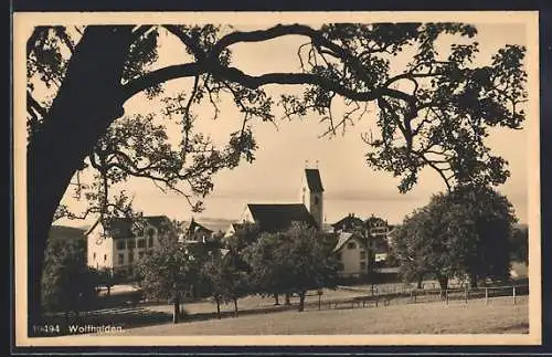 AK Wolfhalden, Blick zur Kirche