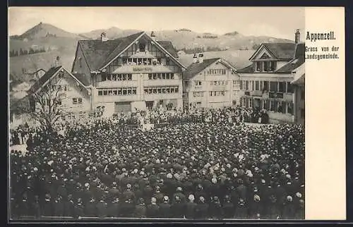 AK Appenzell, Landsgemeinde bei der Versammlung