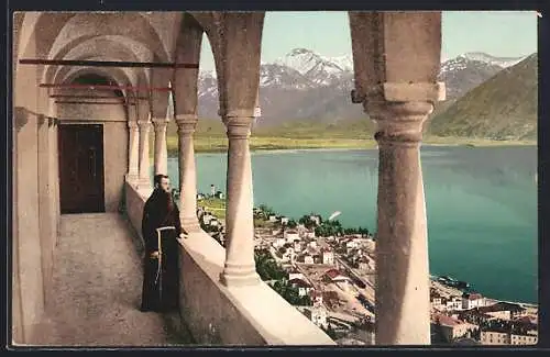 AK Locarno, Madonna del Sasso, Loggia