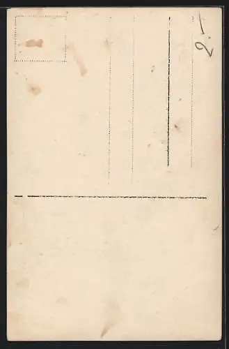 Foto-AK Soldat in Uniform mit einem Degen, Passepartout