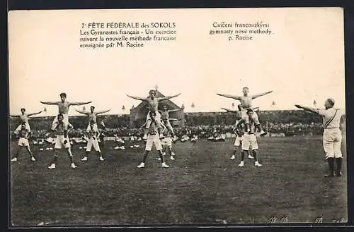 AK Fete Fédérale des Sokols, Les Gymnastes francais