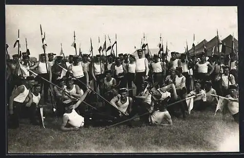 Foto-AK Polnische Turner, Sokol Turnbewegung