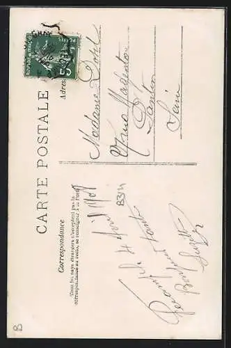 AK Lächelnde junge Dame am Telefon