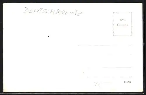 Foto-AK Deutschkreutz, Europaschule, Teilansicht mit Haupteingang