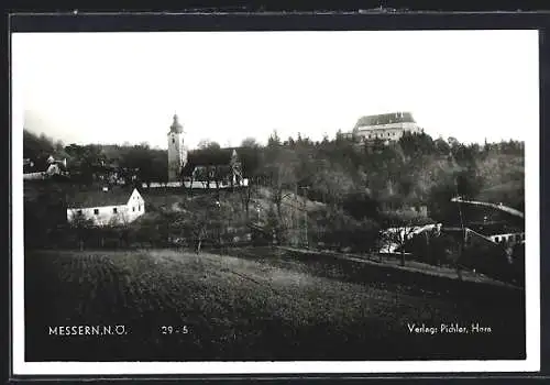 AK Messern, Teilansicht mit Blick zur Kirche