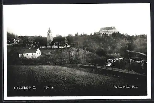 AK Messern, Teilansicht mit Blick zur Kirche