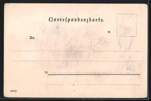 Künstler-AK Dürnstein, Hausansicht mit Tordurchblick