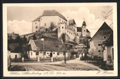 AK Albrechtsberg /N.-Oe., Blick zum Schloss Albrechtsberg