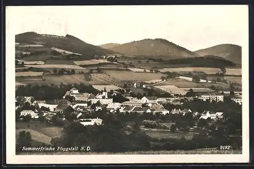 AK Pöggstall /N.-D., Blick über Ort und Umgebung