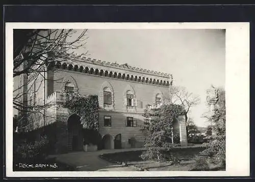 AK Pöchlarn /N.-Ö., Schloss mit Garten