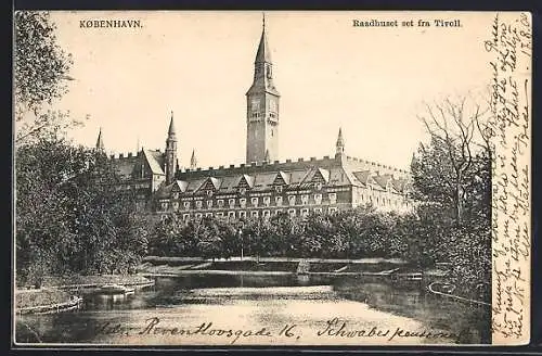 AK Kobenhavn, Raadhuset set fra Tivoli