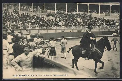 AK San Sebastian, Plaza de Toros, Despues del Saludo