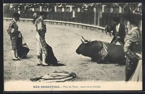 AK San Sebastian, Plaza de Toros, Suerte de la Puntilla