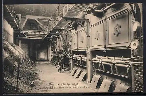 AK Le Charbonnage, Chambre de chauffe d`une centrale éléctrique, Kohle