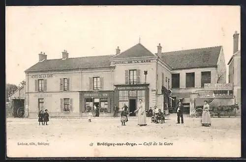 AK Brétigny-sur-Orge, Cafe de la Gare