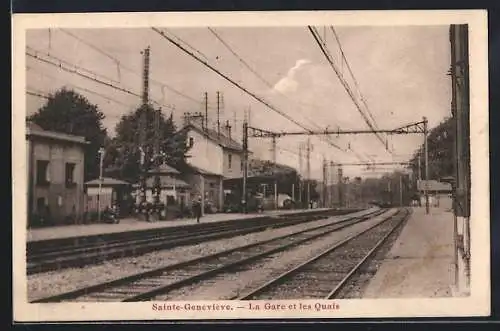 AK Sainte-Geneviève, La Gare et les Quais