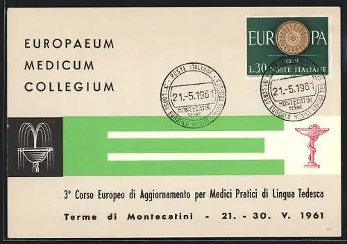 AK Montecatini Terme, 3. Corso Europeo di Aggiornamento per Medici Pratici di Lingua Tedesca 1961