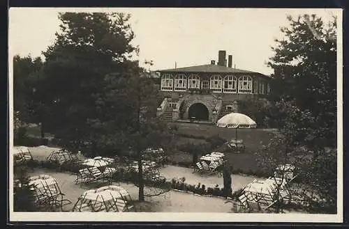 AK Dalbke, Erholungsheim Das Bunte Haus mit Garten