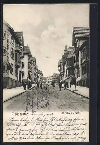 AK Freudenstadt, Partie in der Turnhallestrasse