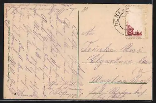 AK Dorf a. Pram, Teilansicht mit Kirche