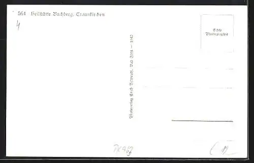 AK Traunkirchen, Heilstätte Buchberg vom Garten betrachtet