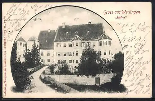 AK Wertingen, Blick auf das Schloss