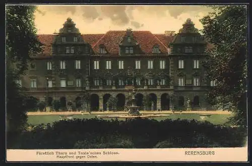 AK Regensburg, Turn u. Taxisches Schloss, Hauptfront gegen Osten