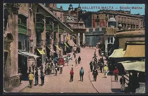 AK Valetta, Strada Marina, Strassenpartie