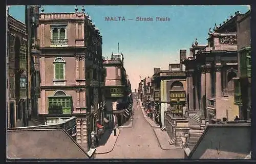 AK Malta, Strada Reale, Strassenansicht