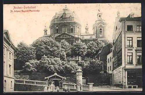 AK Aachen / Burtscheid, St. Johann Baptist-Pfarrkirche