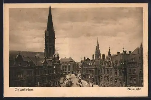 AK Gelsenkirchen, Blick auf Neumarkt