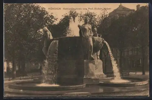 AK München, Nornenbrunnen von Prof. Hubert Netzer