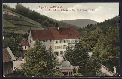 AK Rippoldsau-Klösterle, Gasthof zum Erbprinzen, Bes. E. Schneggenburger