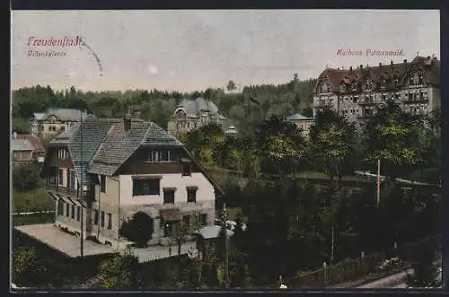 AK Freudenstadt, Villenkolonie mit Hotel - Kurhaus Palmenwald