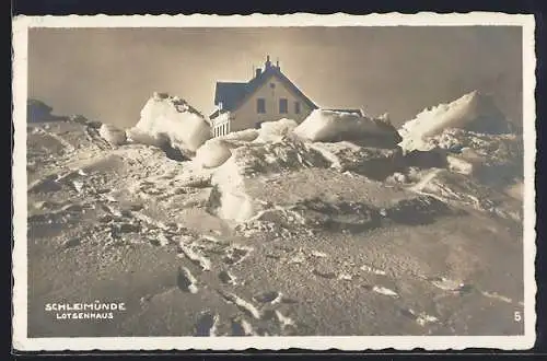 AK Schleimünde, Lotsenhaus im Winter