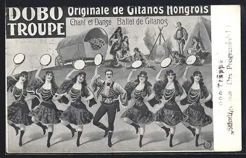 AK Dobo Troupe, Originale de Gitanos Hongrois, Chant et Danse, Ballet de Gitanos, Trachtenkapelle