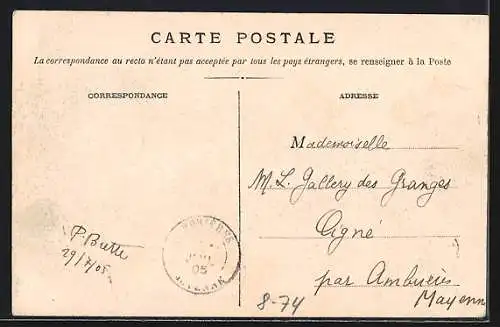 AK L`Ile-Barbe, Concours de Pêche 1905, Angler am Ufer