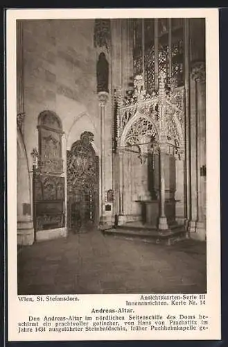 AK Wien, St. Stefansdom, Andreas-Altar