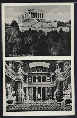 AK Regensburg, Walhalla, Innenansicht